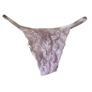 Free People Intimately Lace Thong NWT Medium Lavande